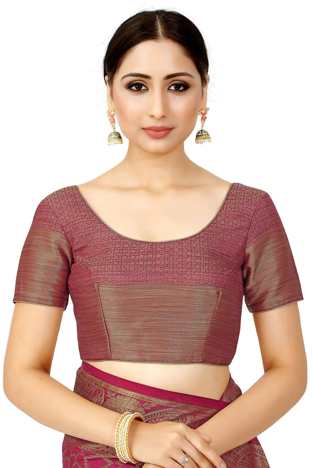 Mimosa Women's Pink Patola Art Silk Saree