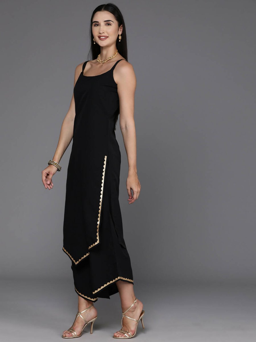 Ahalyaa Women's Traditional wear Kurta Set - Black