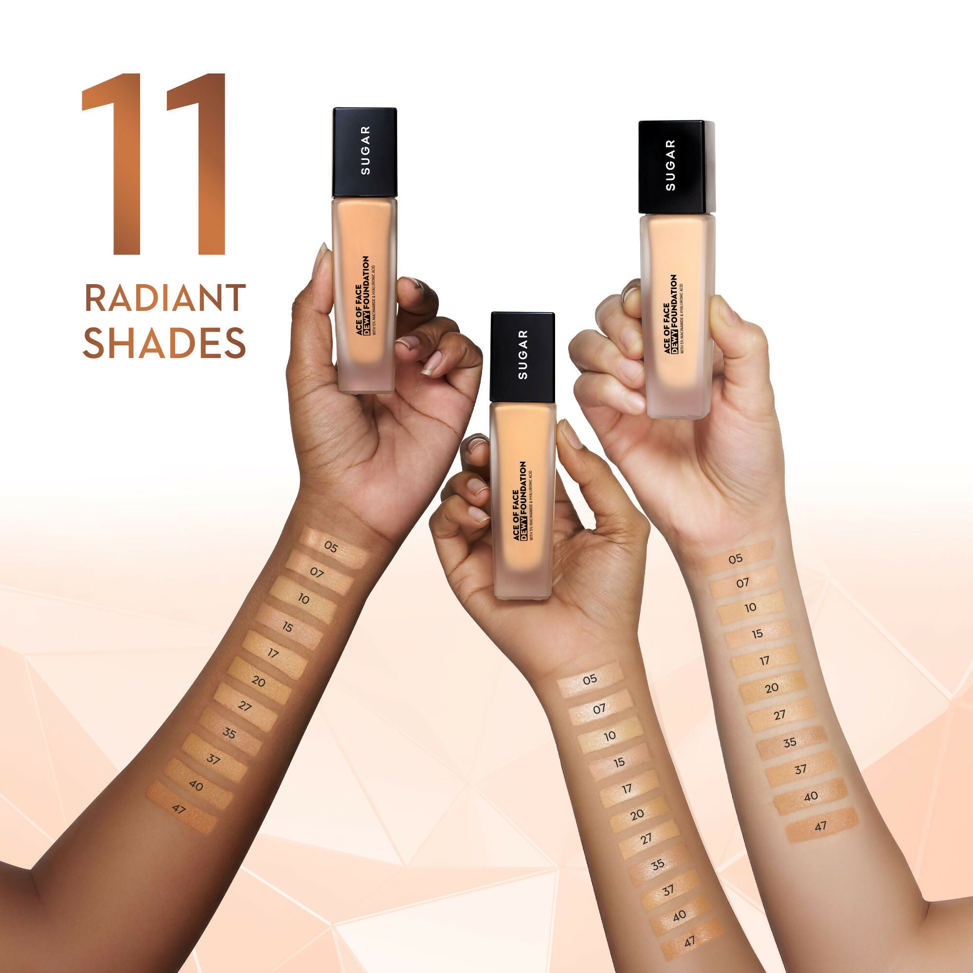 Sugar Ace Of Face Dewy Foundation - 07 Vanilla Latte