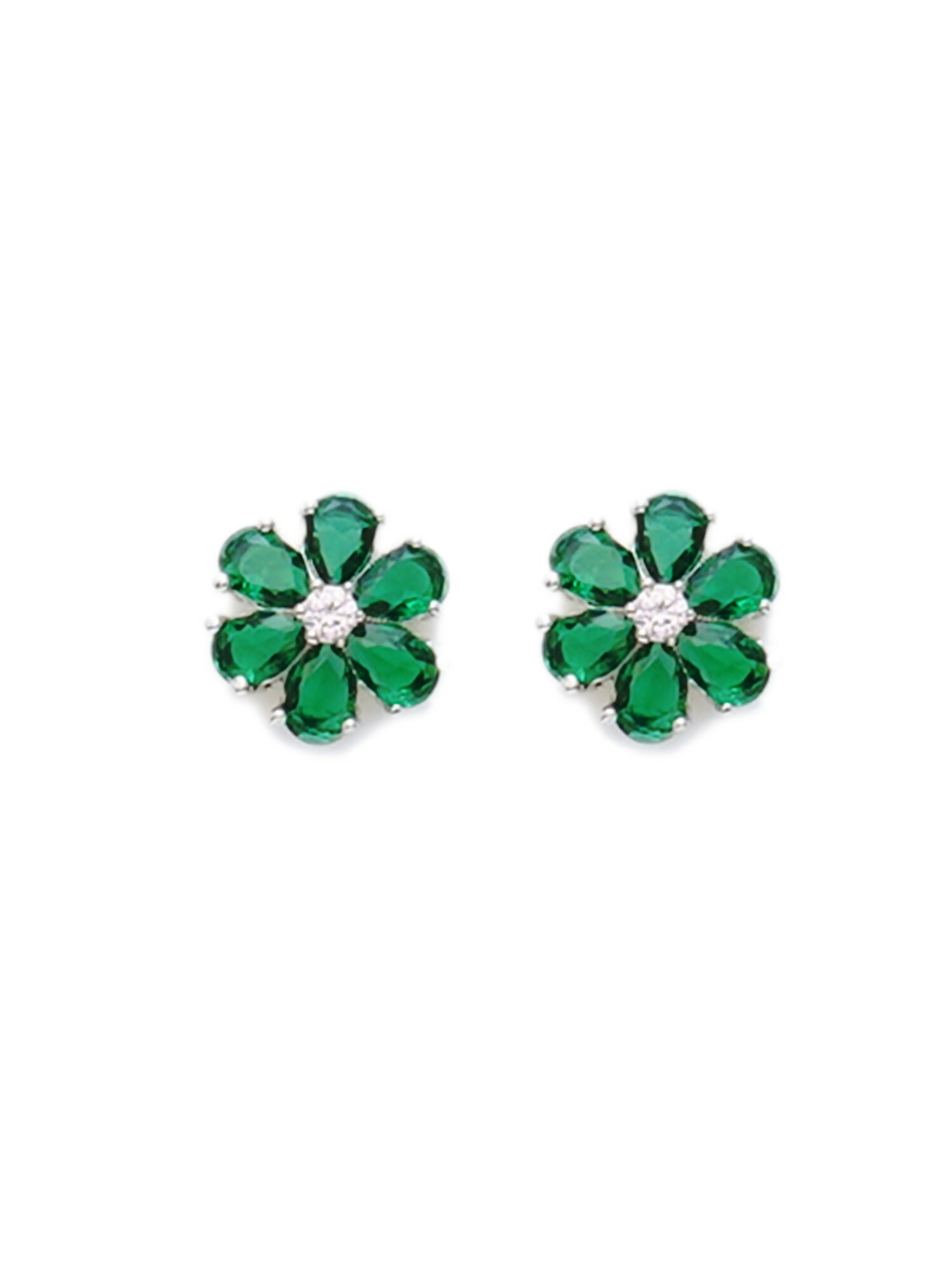 stone stud (green) - Ruby Raang