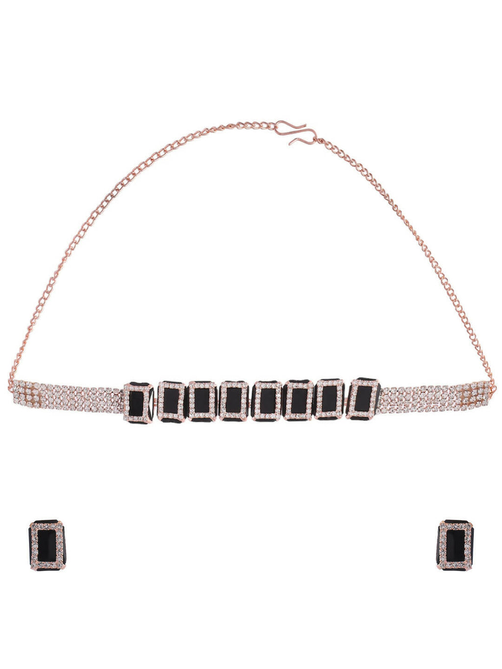 VOJ Women Gold Color stainless steel Jewellery Set