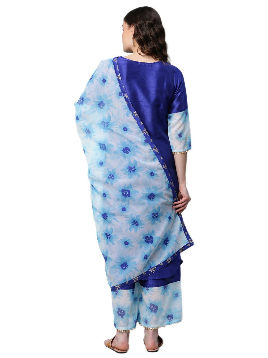 Ahalyaa Women's Traditional wear Kurta Set - Royal Blue