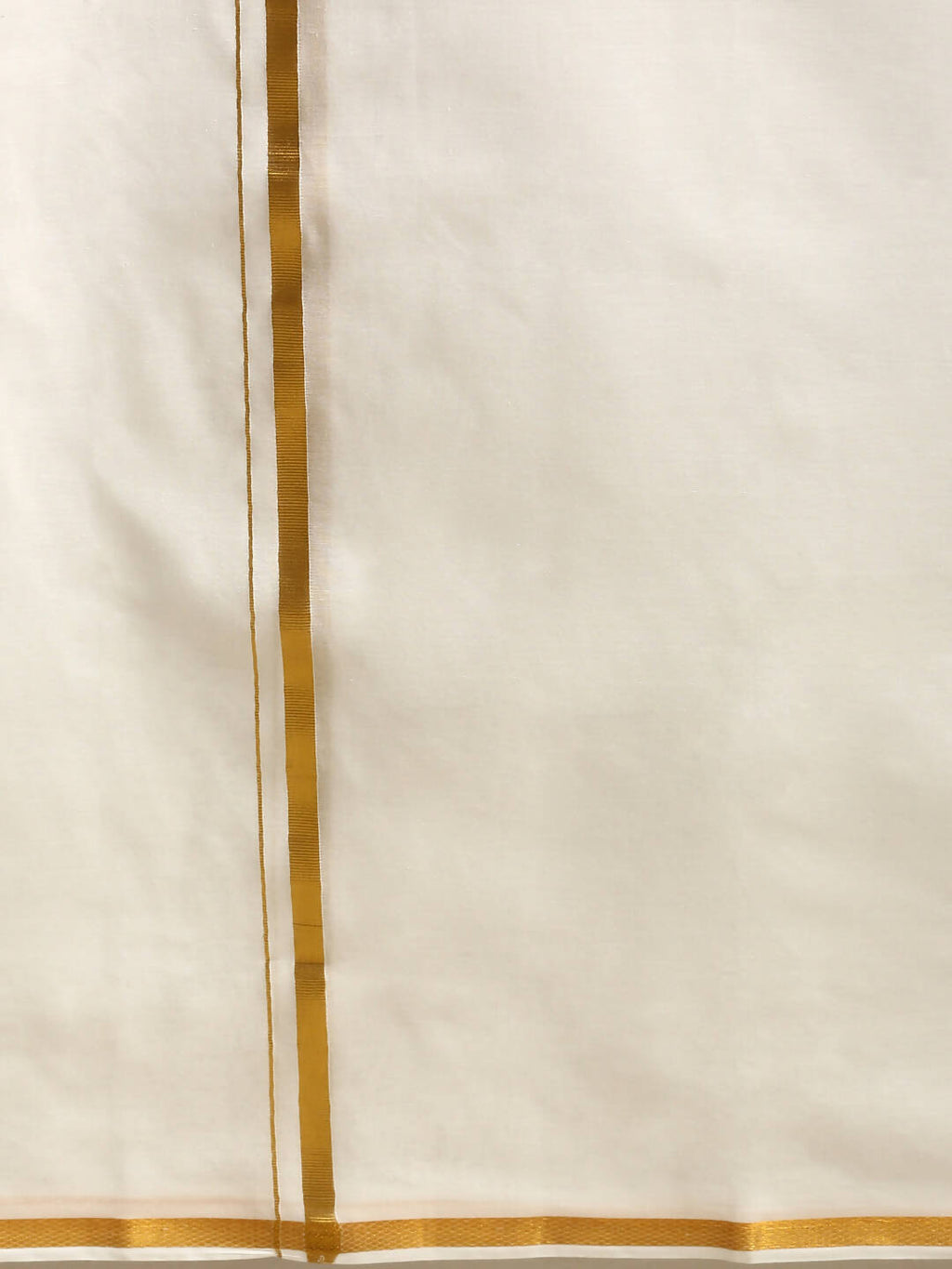 Ramraj Cotton Premium Wedding Cream Regular Dhoti, Shirt & Towel Set Golden Reward