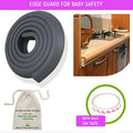 Safe-O-Kid Unique High Density L-Shaped 2 Mtr Long Large 4 Edge Guard Strips, Black