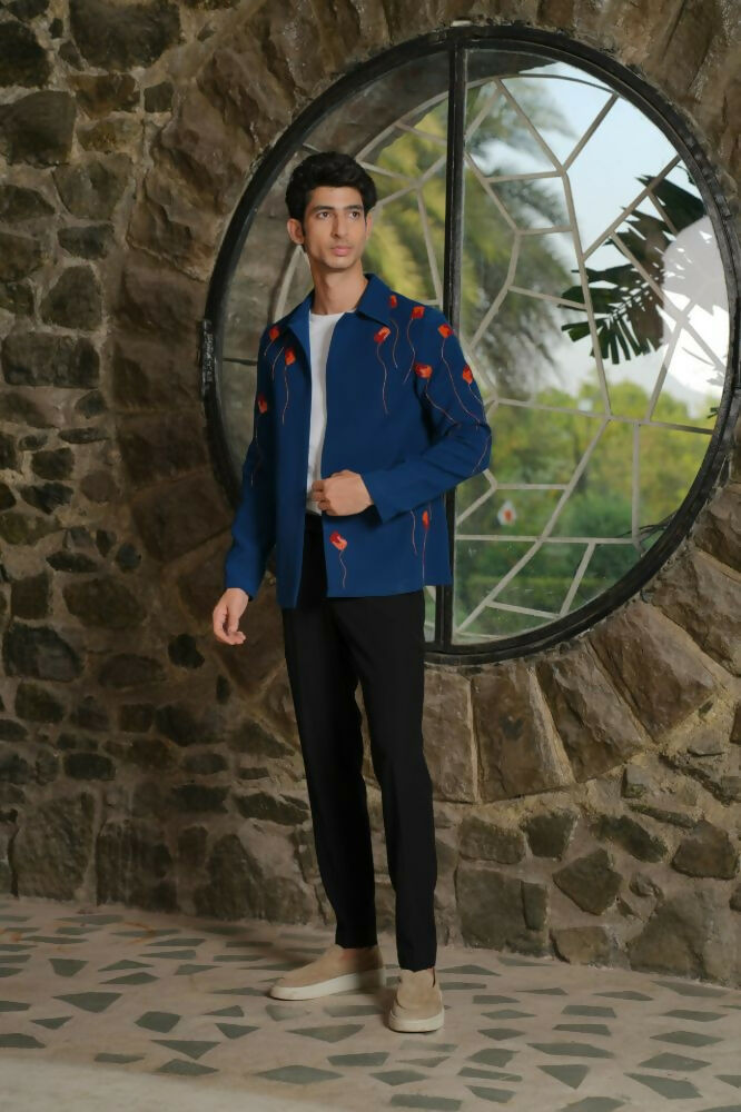 Torque Teal Blue Shacket by Hilo Design