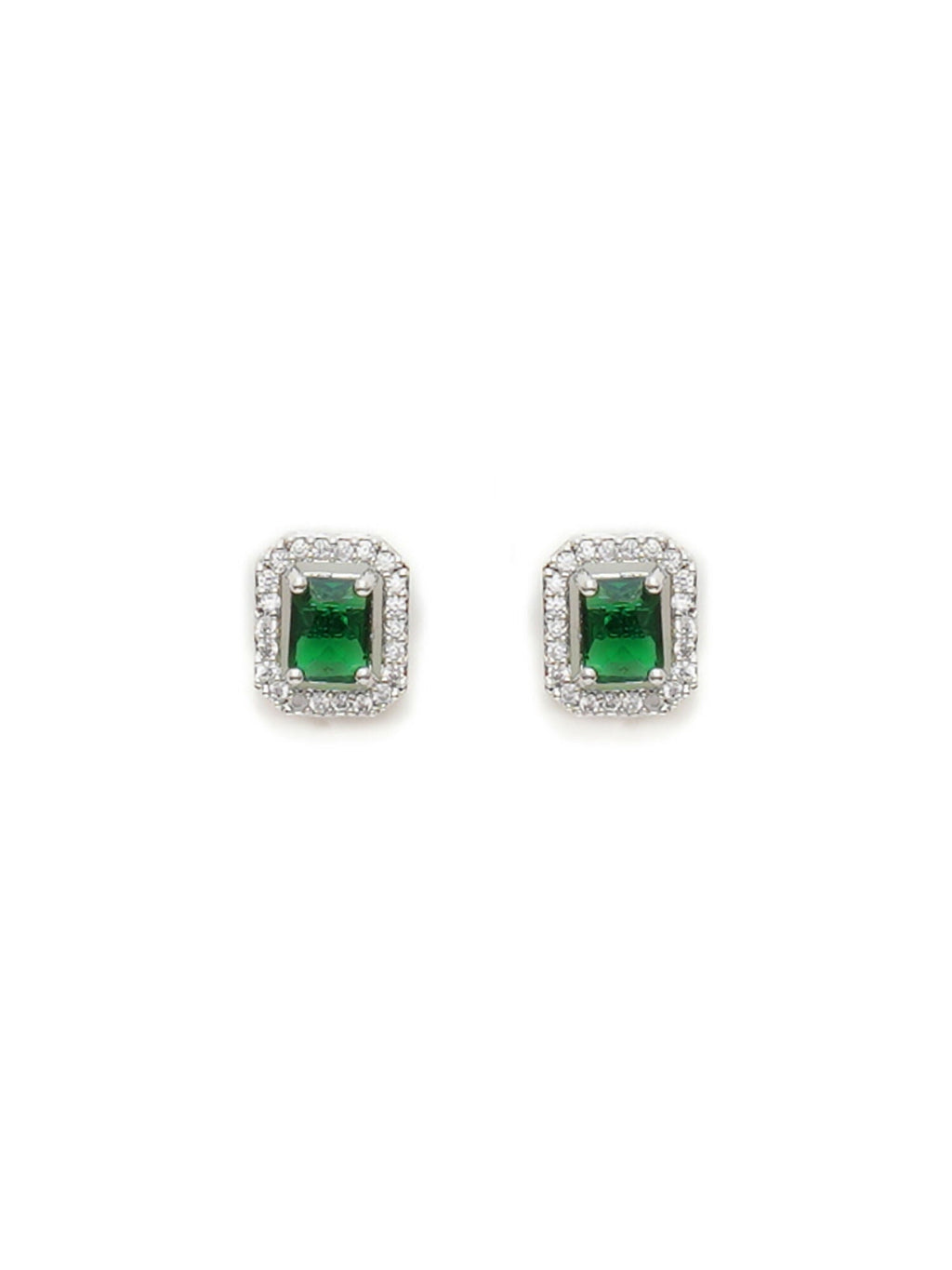 stone stud (green) - Ruby Raang
