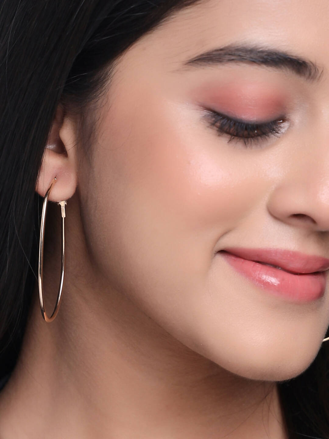 NVR Women Set of 2 Contemporary Hoop Earrings
