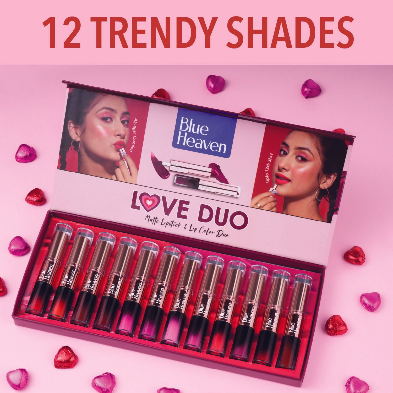 Blue Heaven Love Duo 2 In 1 Dual Sided Lipstick - 04