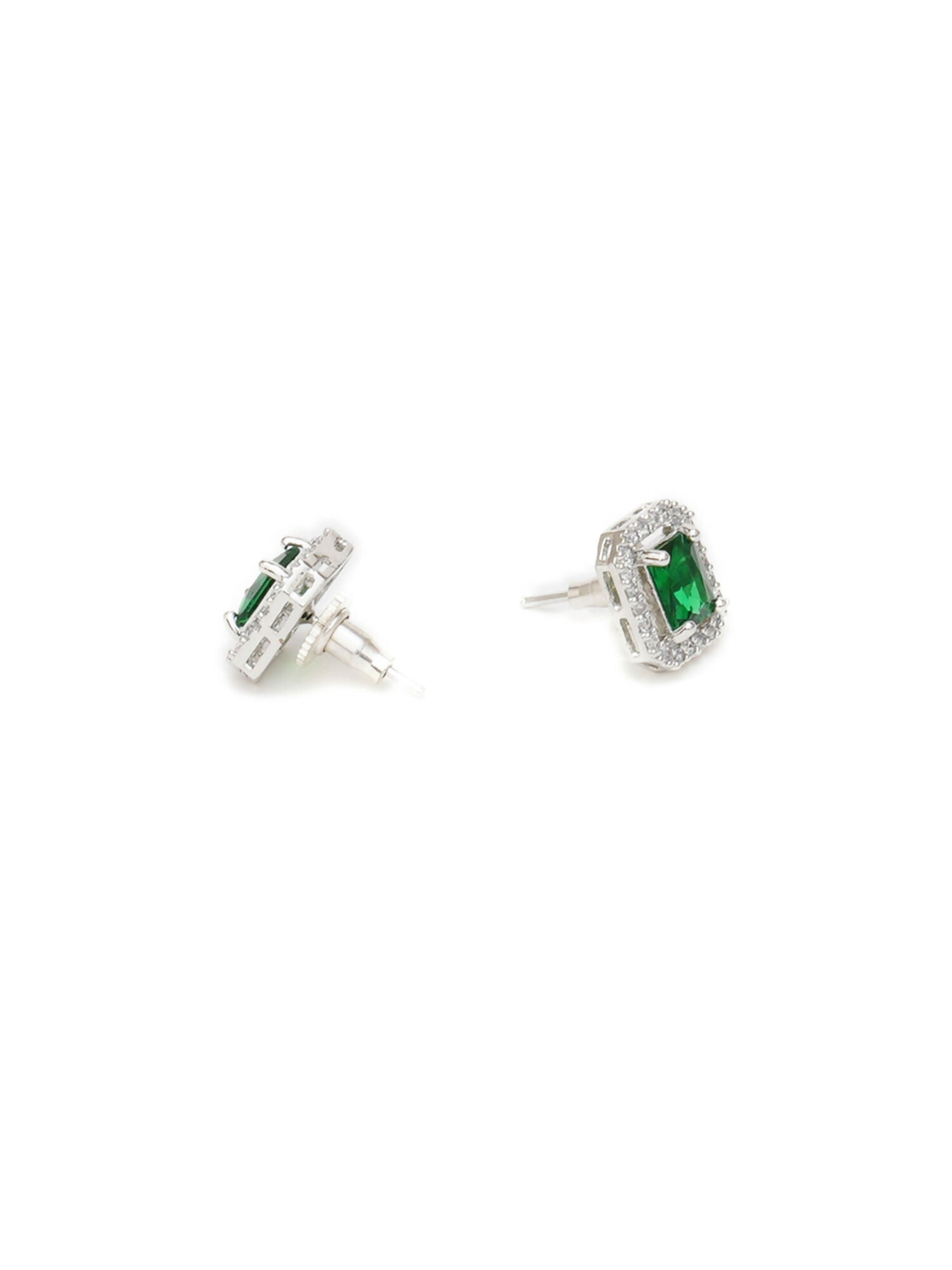 stone stud (green) - Ruby Raang