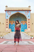 Vastranavya Black Navratri Special Kutchi Gamthi Work with Printed Kurti