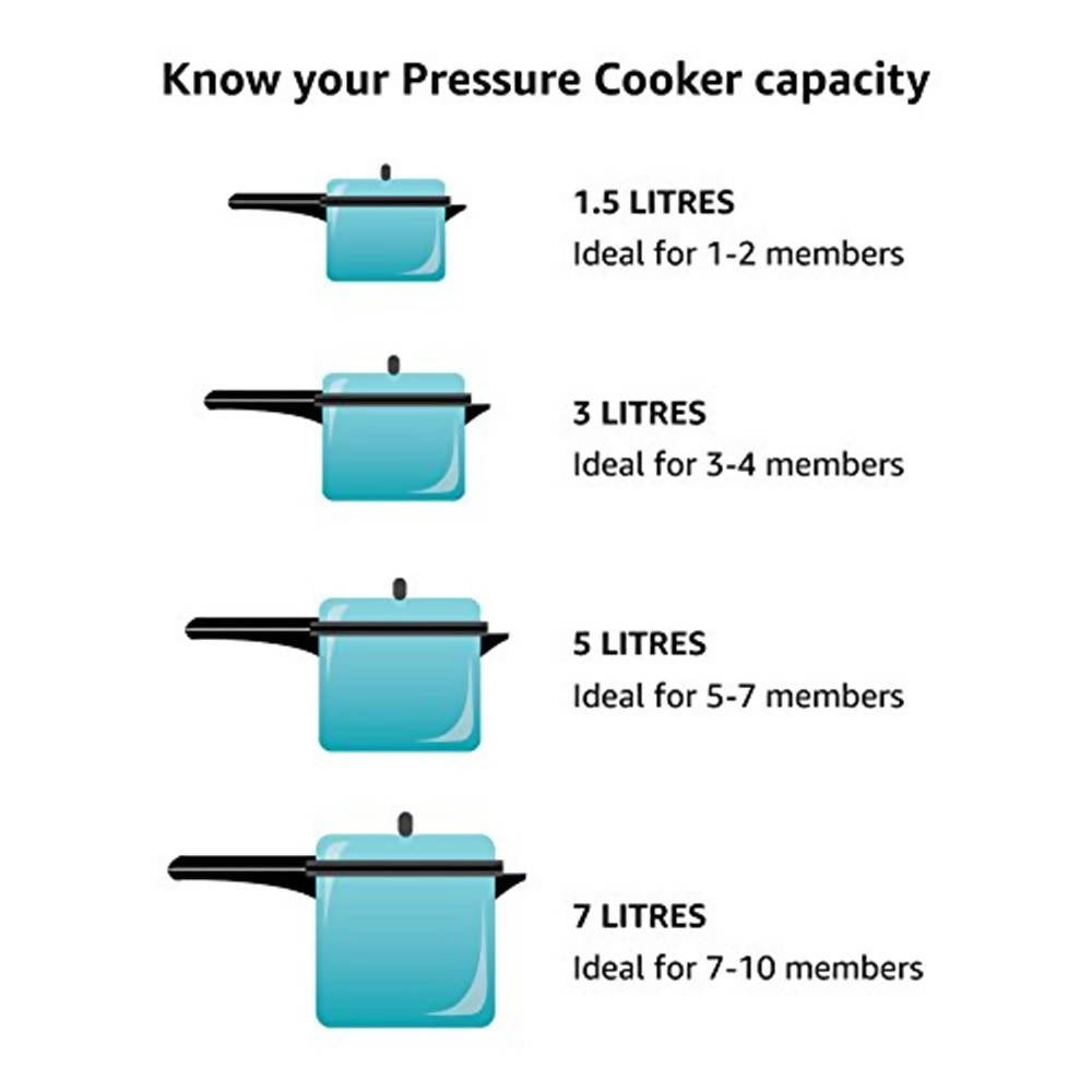 Hawkins Classic Pressure Cooker 5 Litre - Silver (CL50)