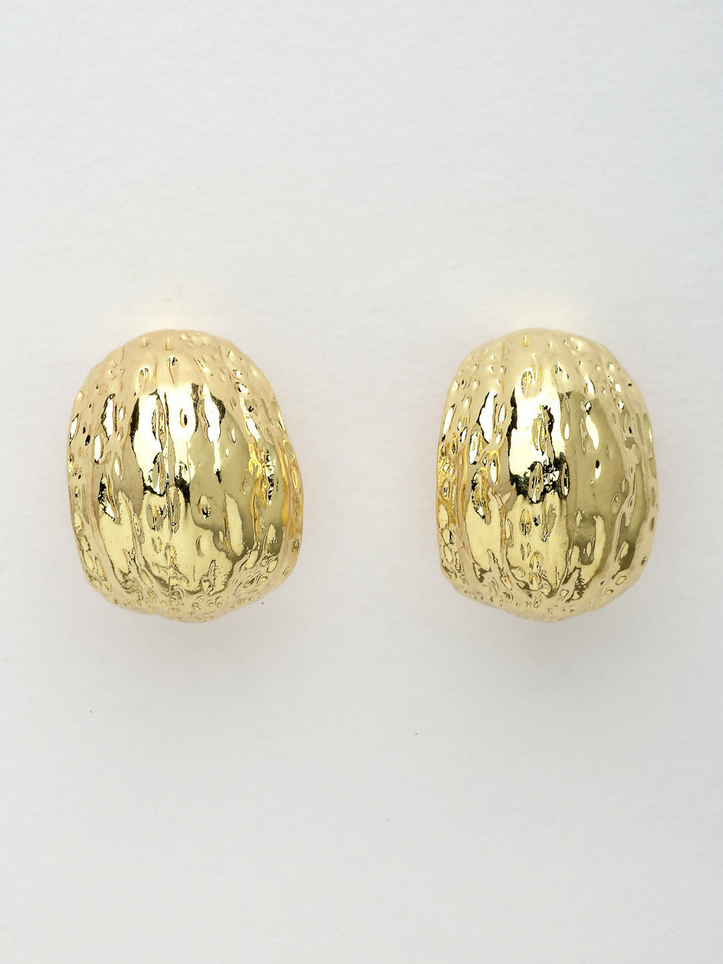 NVR Women's Gold-Polished Contemporary Drop Earrings