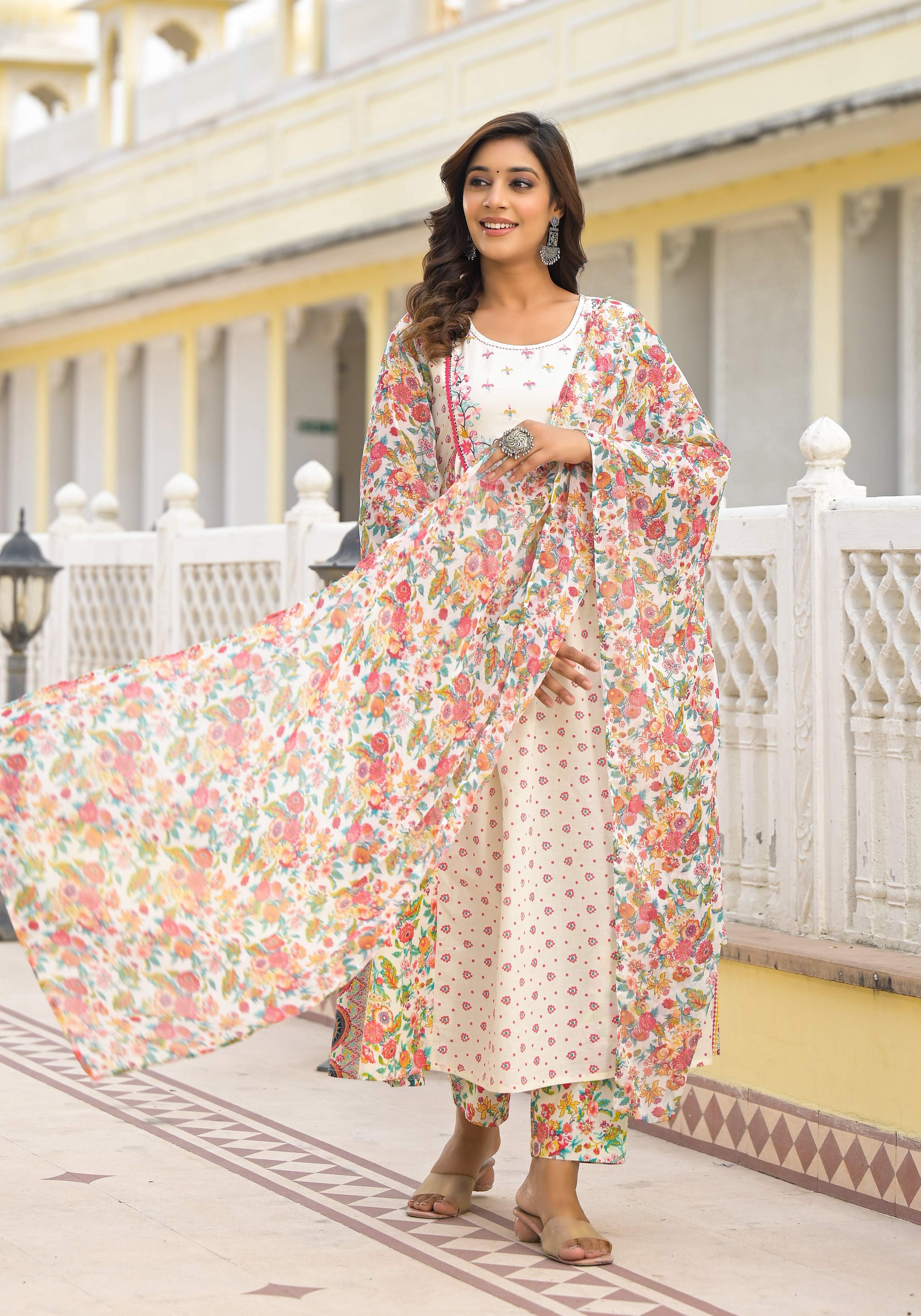 Juniper White Kurta Set