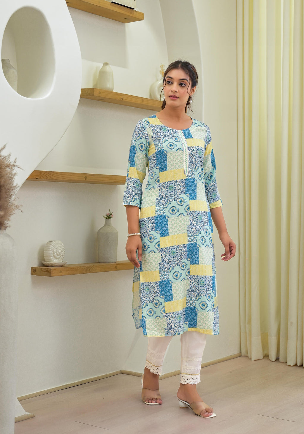 Juniper Multi Color Straight Kurta