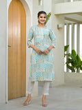 Juniper Mint Green Straight Kurta