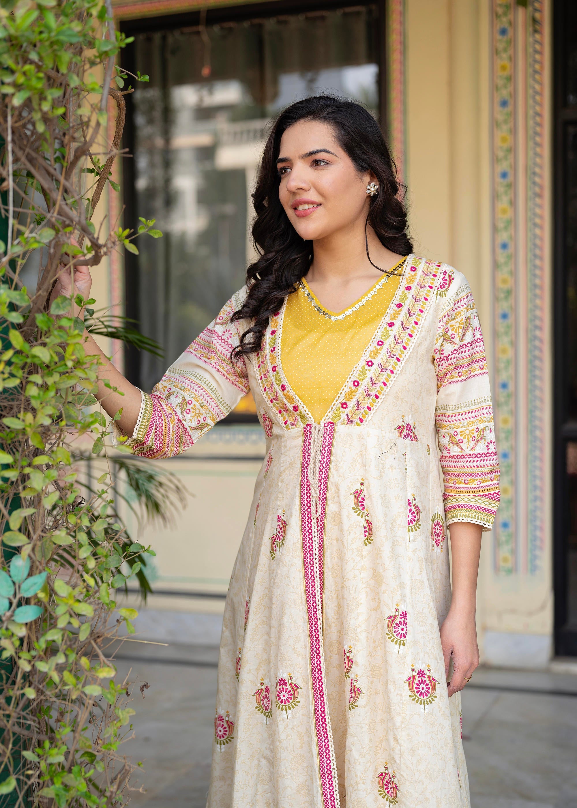 Juniper Women Printed Floral Fit & Flared Dress