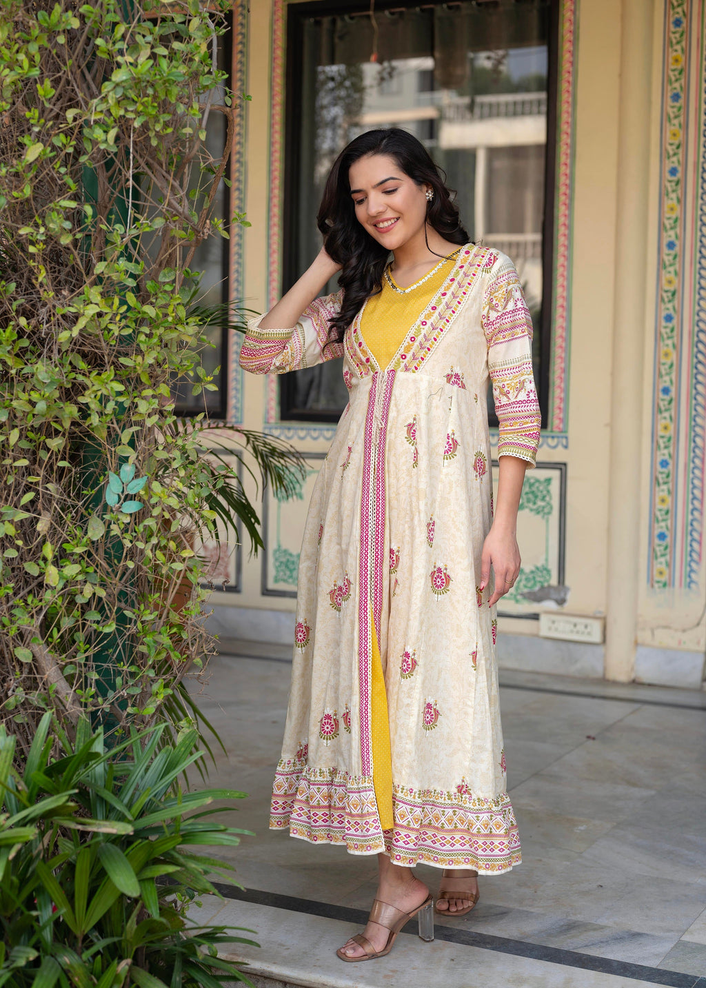 Juniper Women Printed Floral Fit & Flared Dress