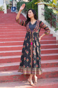 Juniper Women Printed Floral Fit & Flared Dress