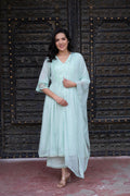 Juniper Women Embroidered Anarkali Kurta Set