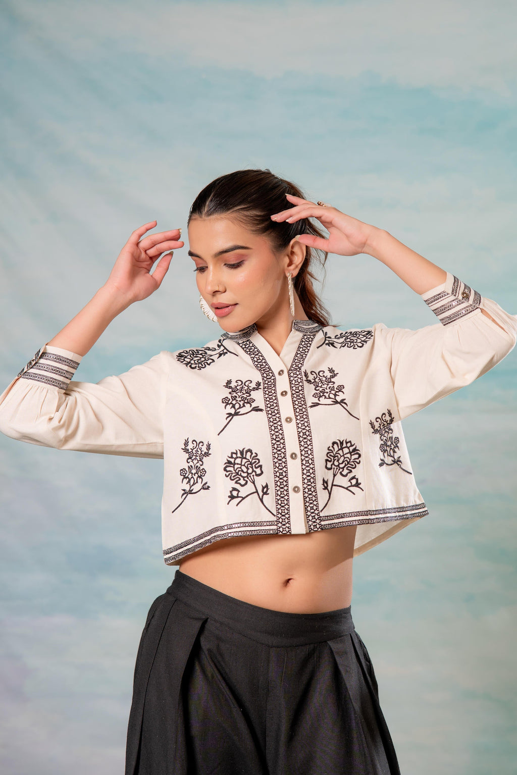 Juniper White Noir Flora Modern Set