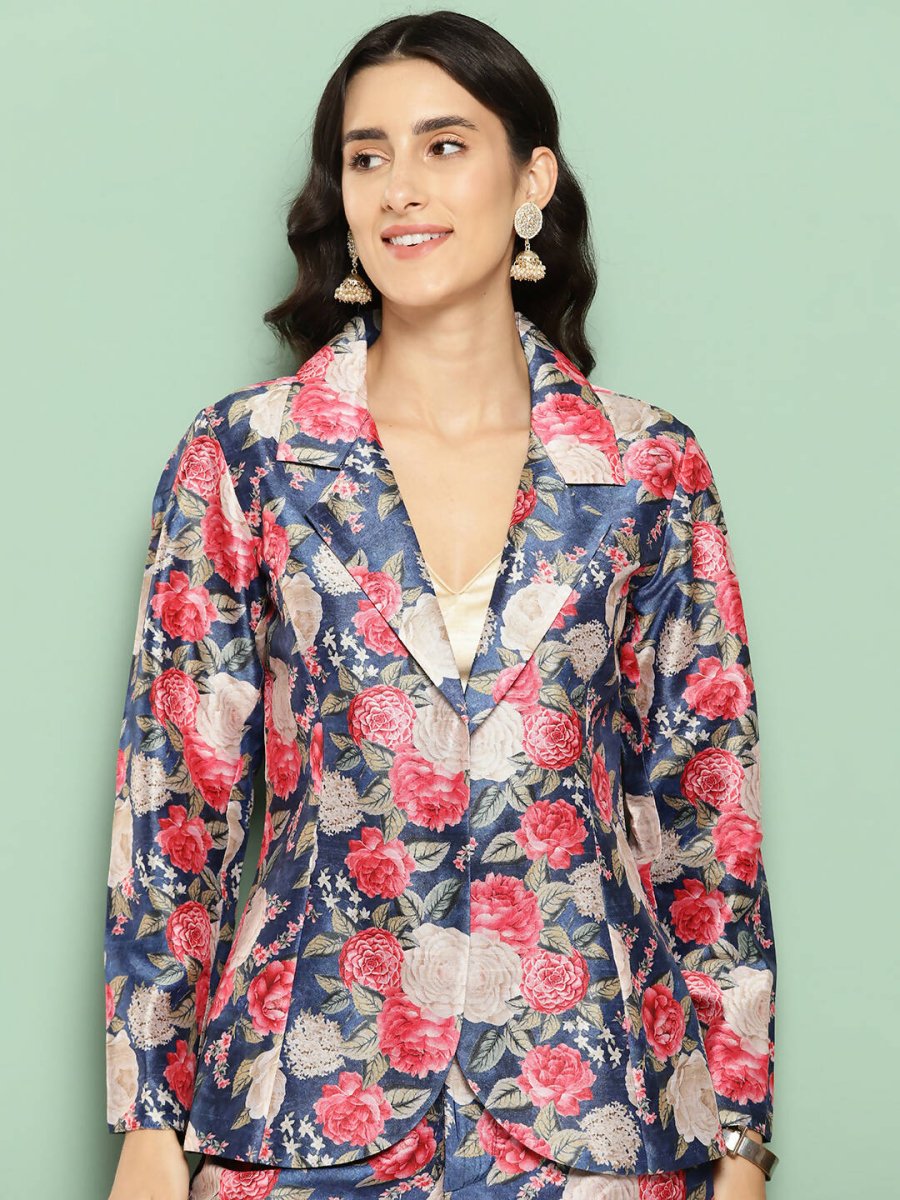 Ahalyaa Women's Traditional Wear Co-ods - Blue