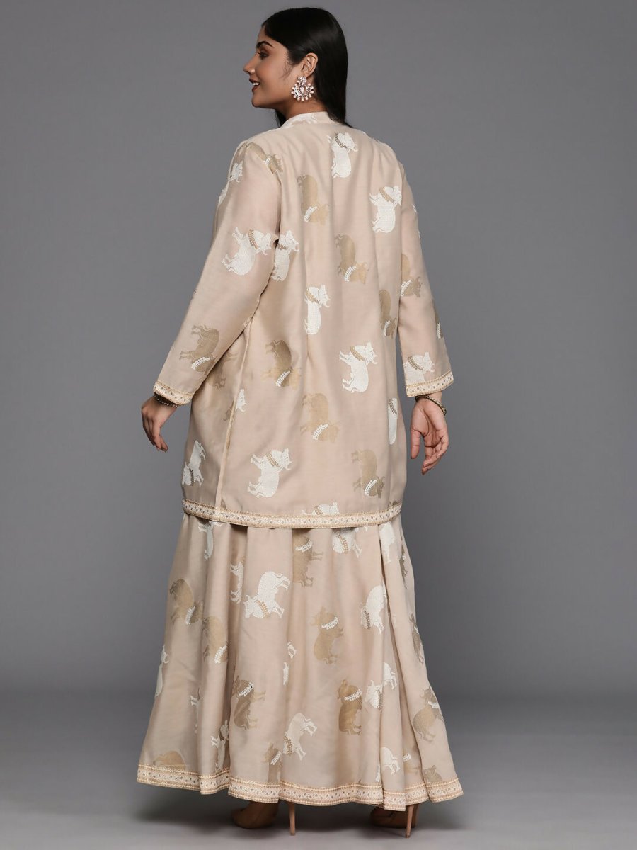 Ahalyaa Women's Traditional Wear Co-ords - Tan
