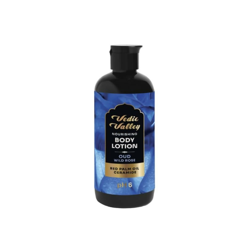 Vedic Valley Oud Wild Rose Body Lotion for Women & Men