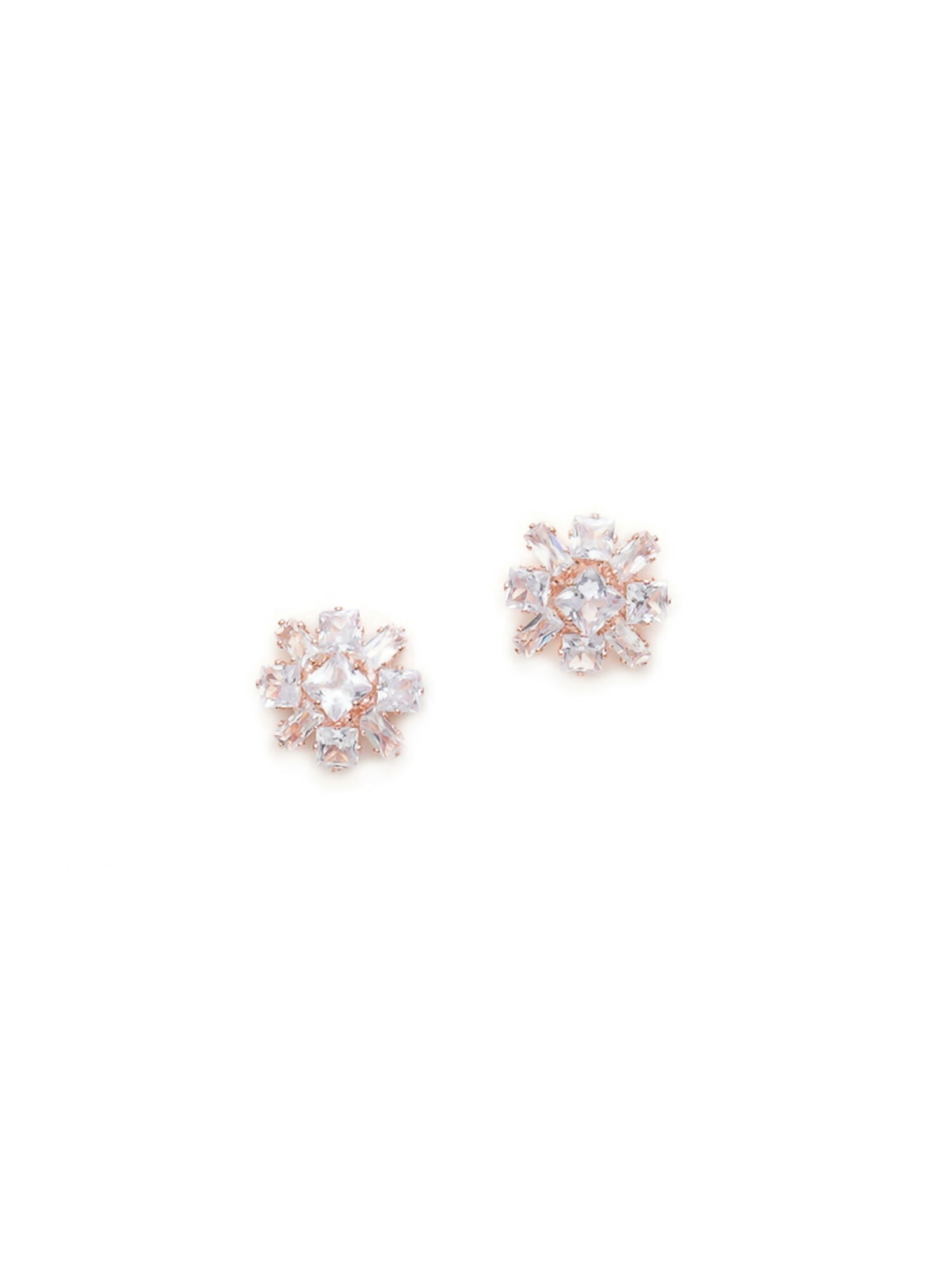 stone stud (Rose gold) - Ruby Raang