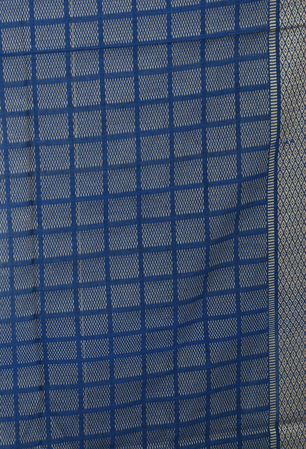 Mominos Fashion Moeza Handloom Cotton Blue Dupatta For Women