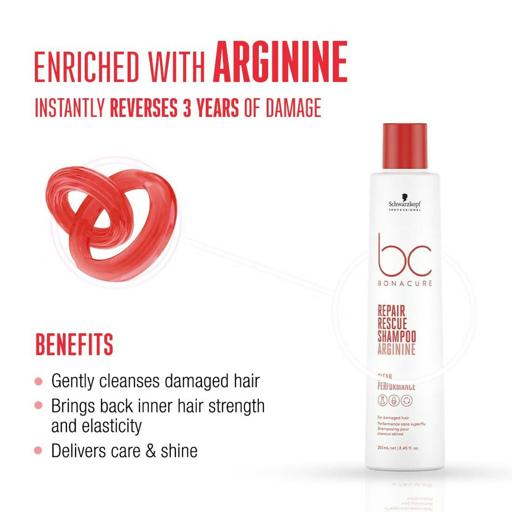 Schwarzkopf Professional Bc Peptide Repair Rescue Micellar Clean Combo (Red)