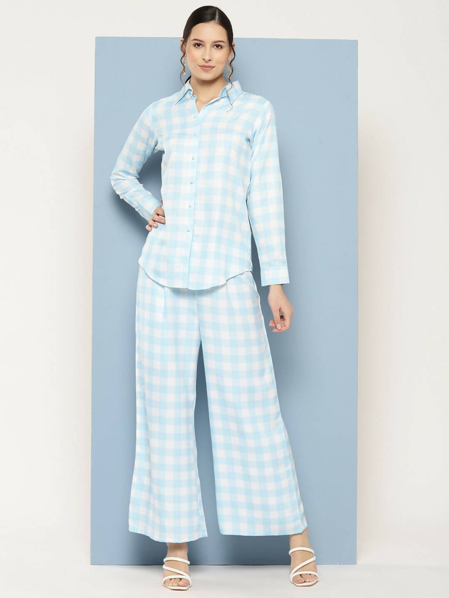 Ahalyaa Womens Co-ords - Blue