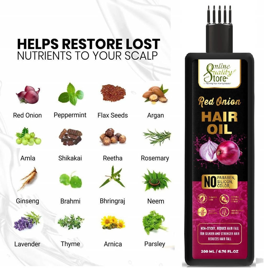 Online Quality Store Red Onion Hair Oil