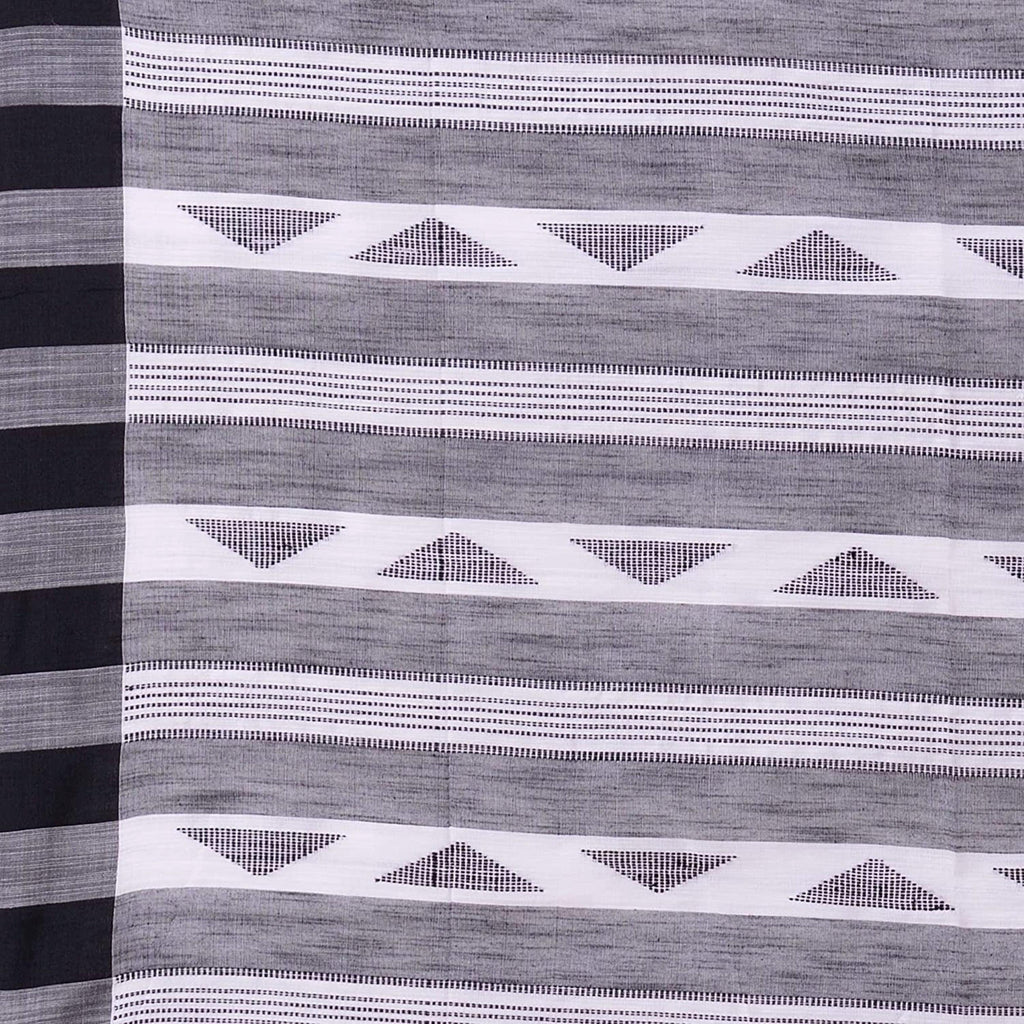 Piyari Fashion Handloom White Cotton Saree