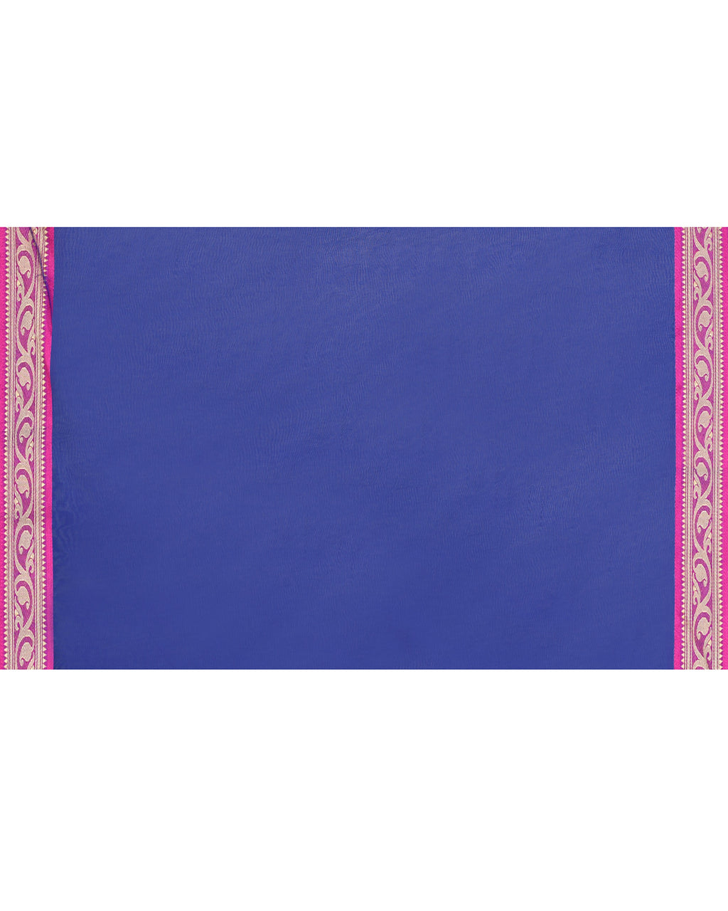 Piyari Fashion Women`s Cotton Silk Royel Blue Handloom Saree With Blouse
