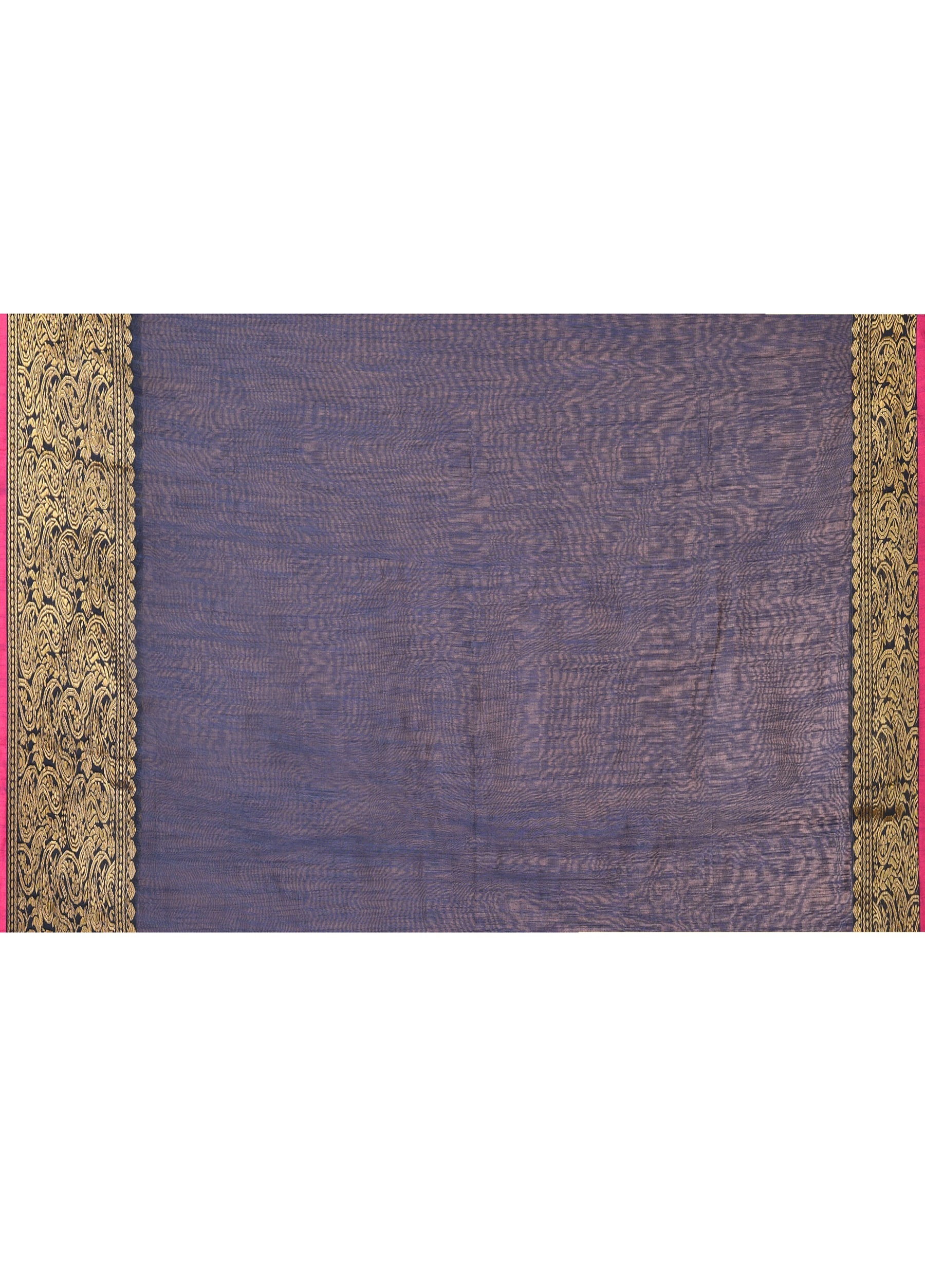 Piyari Fashion Women`s Cotton Blend Grey Handloom Saree With Blouse