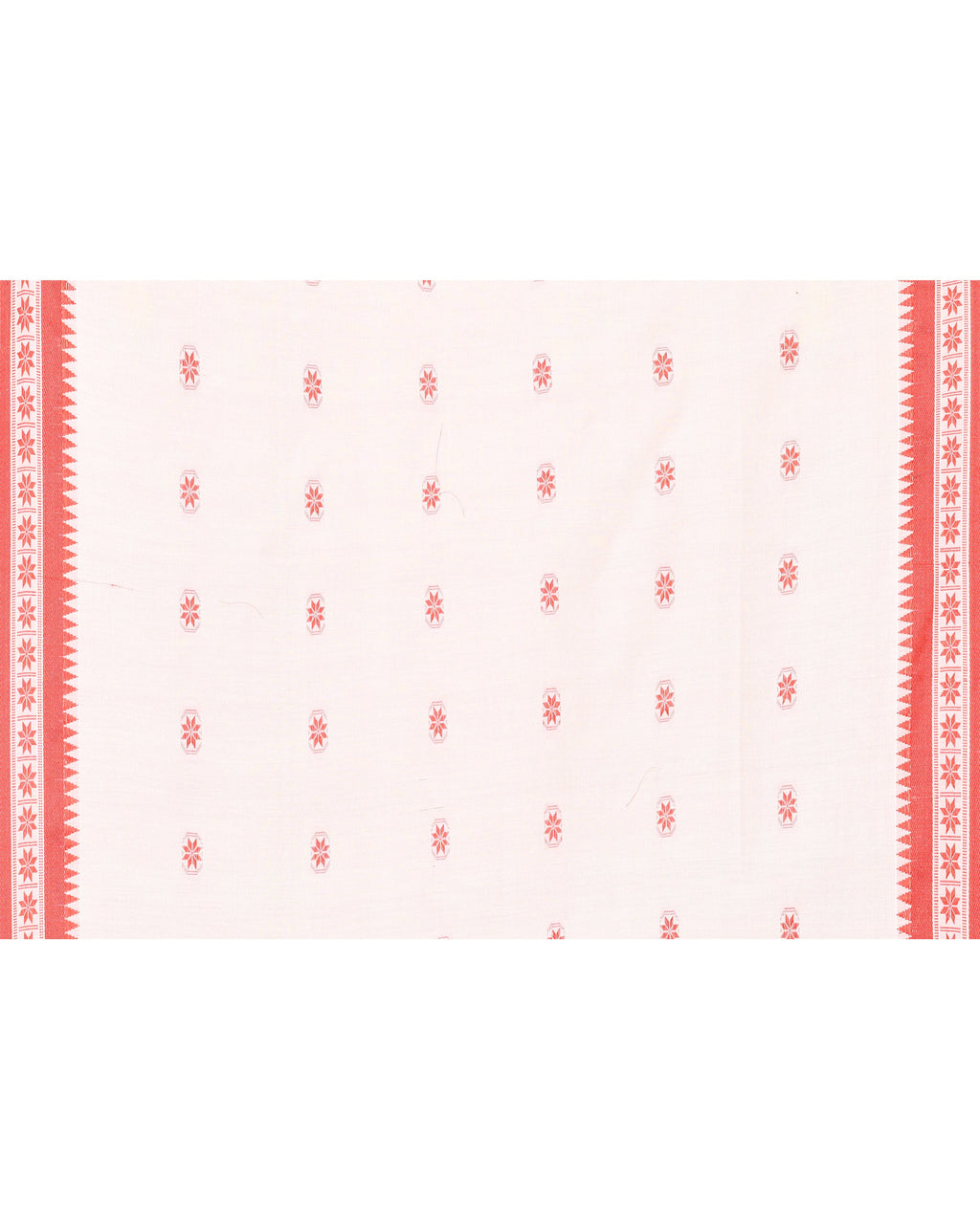 Piyari Fashion Women's White Cotton Handloom Saree