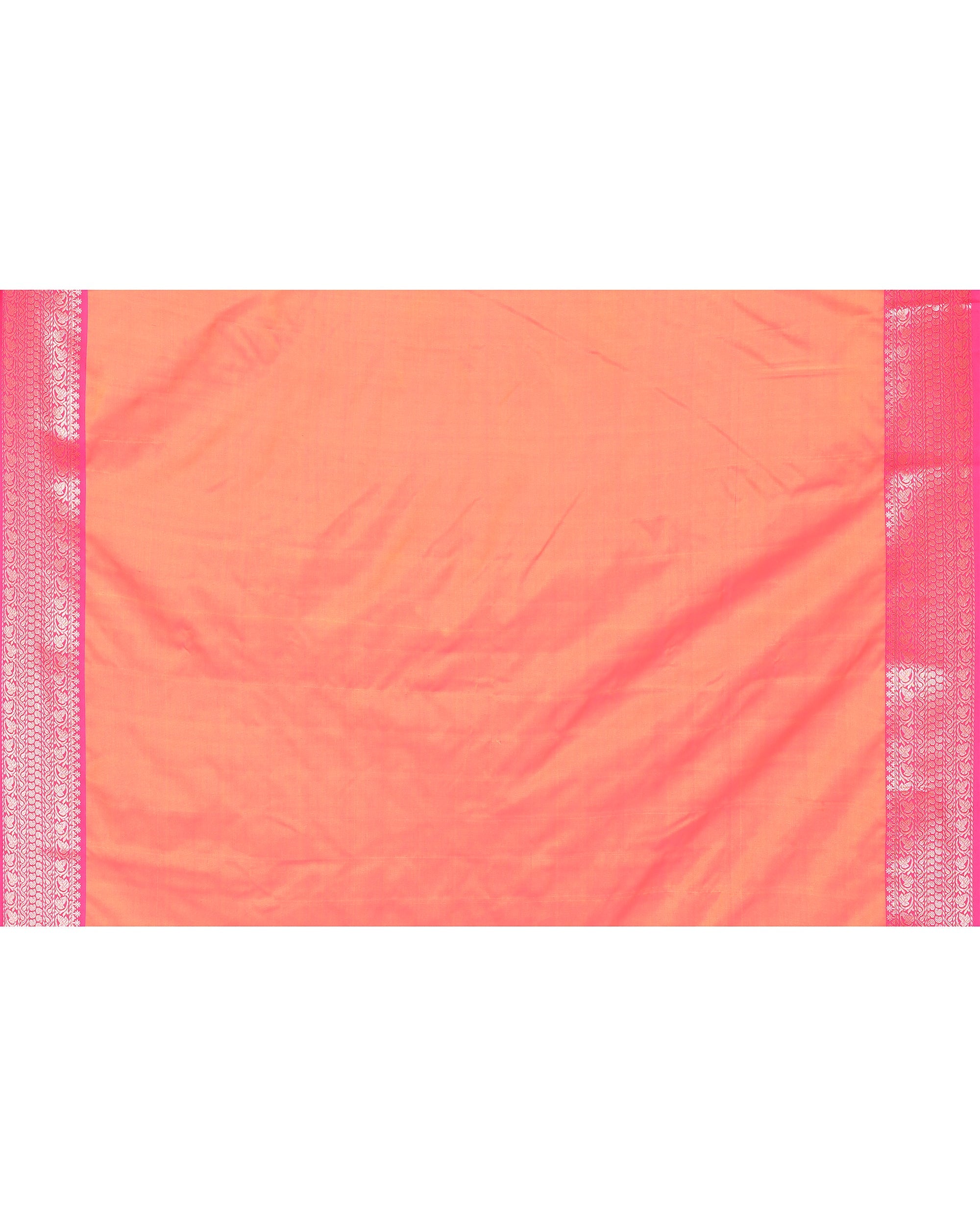 Piyari Fashion Women's Handloom Olive Bangalore Silk Saree With Zari Border