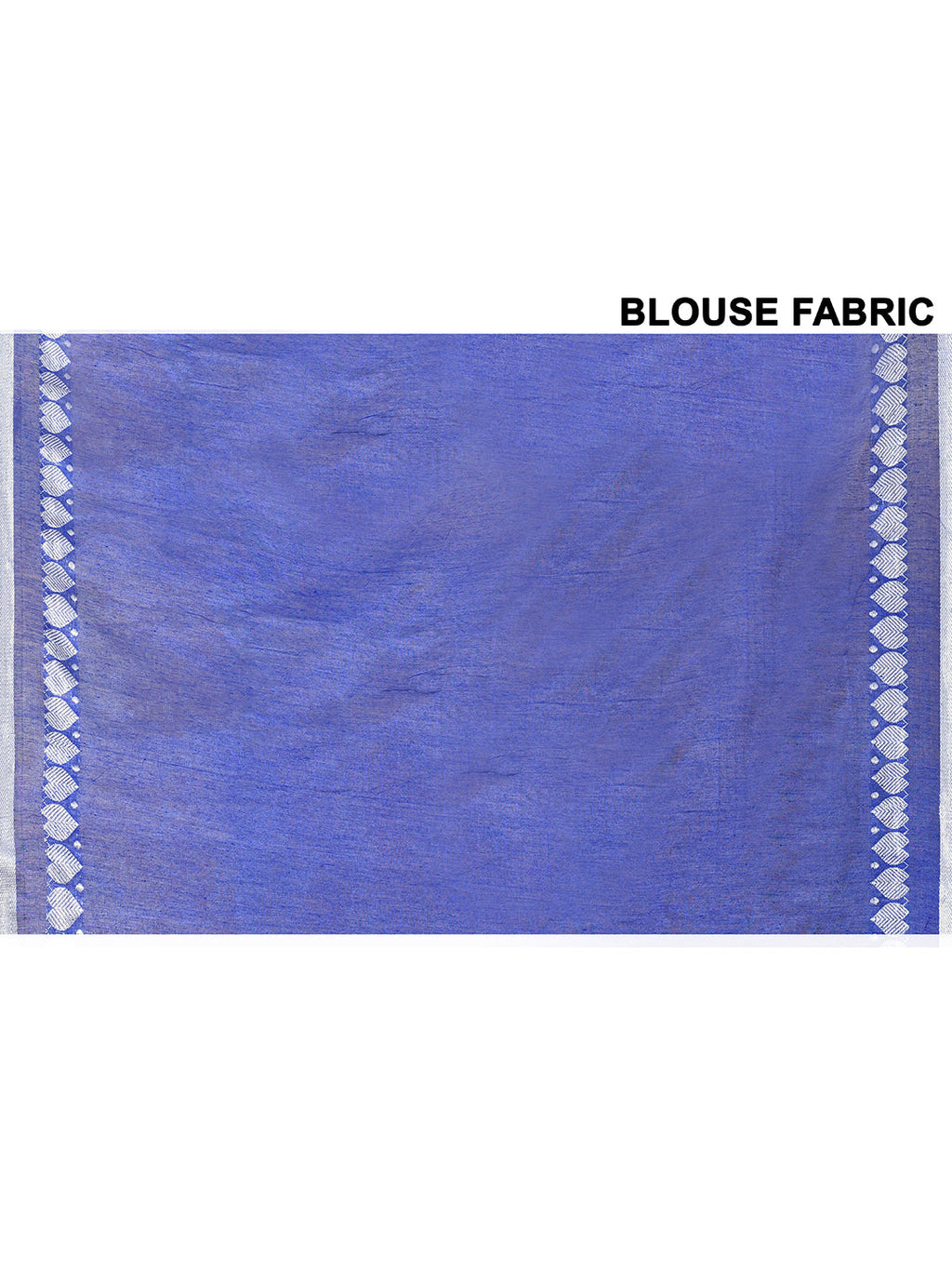 Piyari Fashion Women's Love Border Royal Blue Tissue Saree With Blouse Piece
