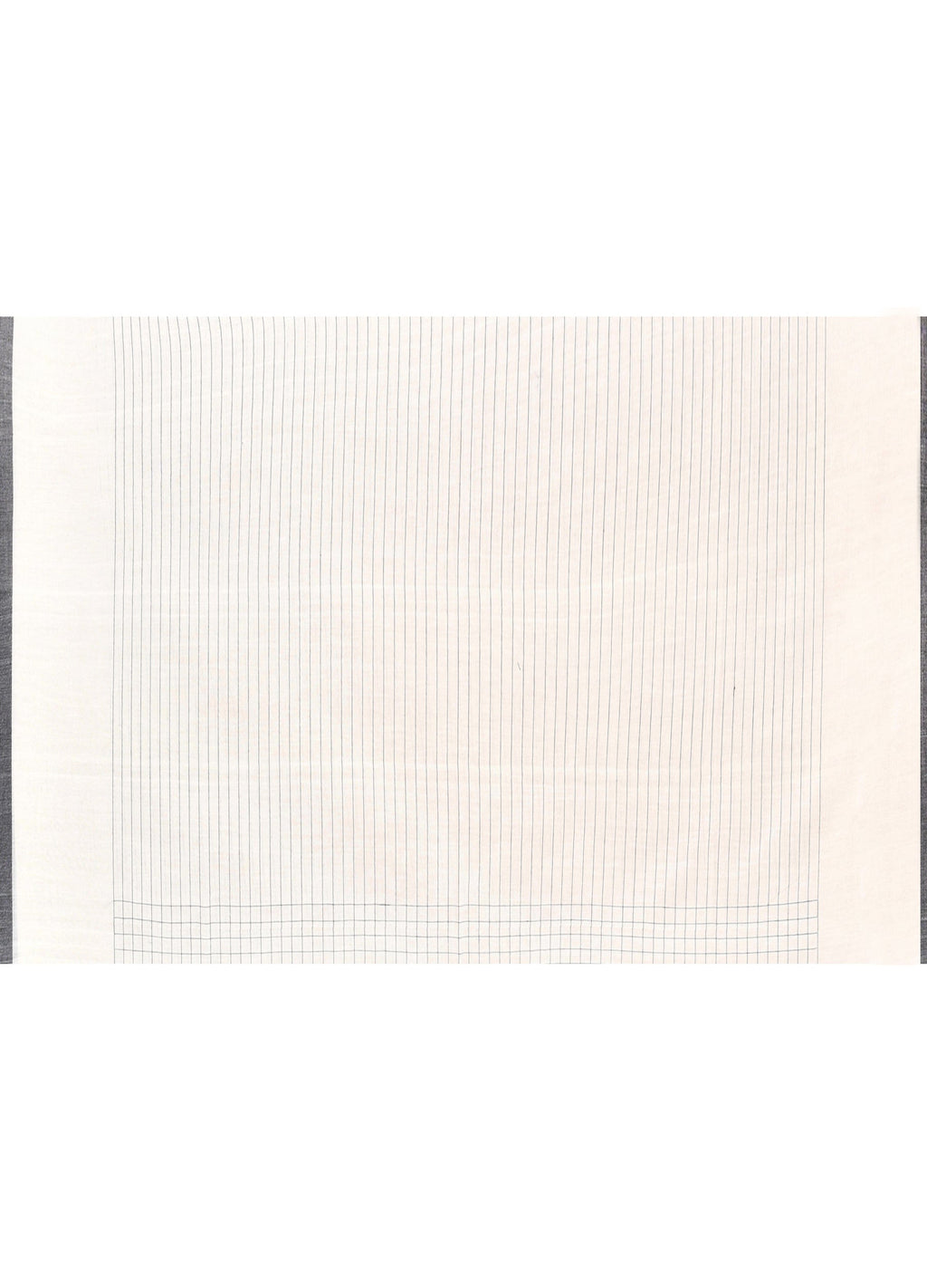 Piyari Fashion Women`s Off White Mul Cotton Handloom Jamdani Saree With Blouse