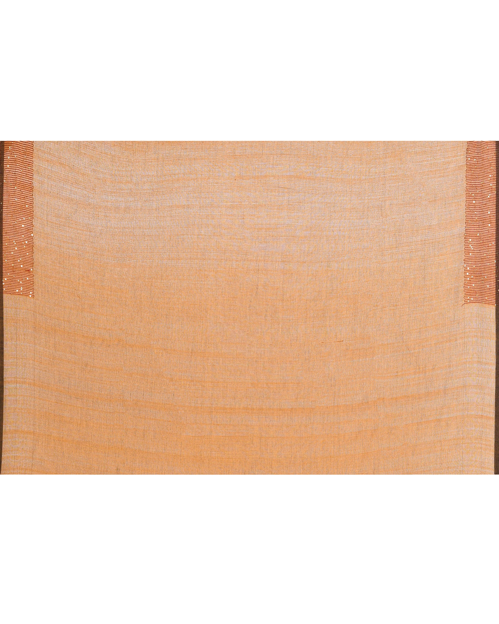 Piyari Fashion Women's Bronze Embellished Sequined Cotton Saree
