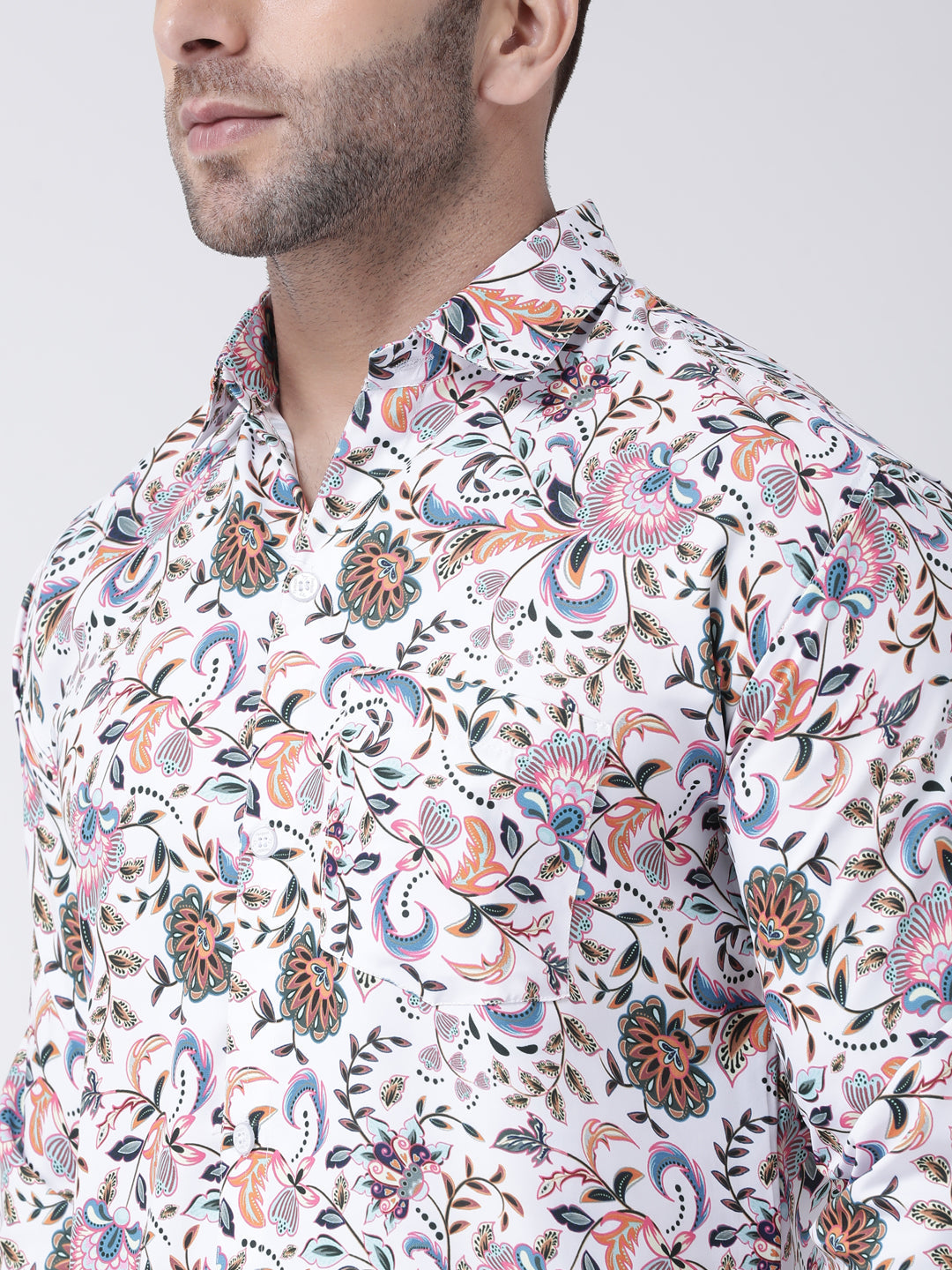 RIAG Multi color Men's Full Sleeves Printed Shirt