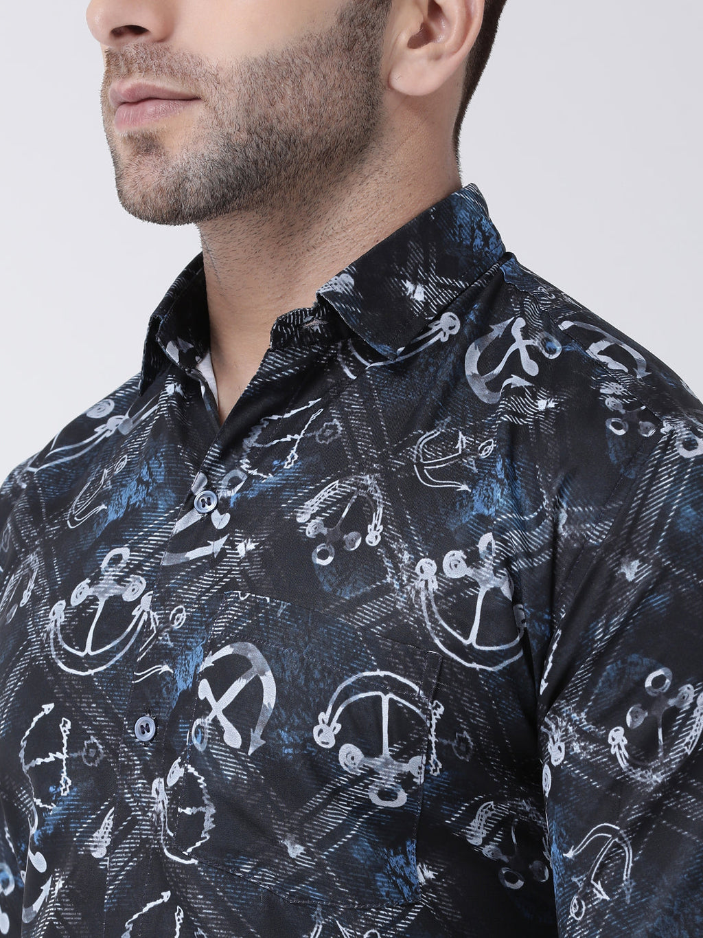 RIAG Multi color Men's Full Sleeves Printed Shirt