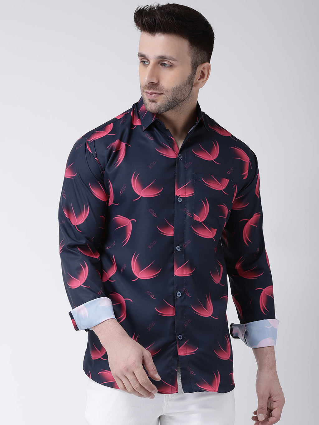 RIAG Multi color Men's Full Sleeves Printed Shirt