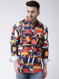 RIAG Multi color Men's Full Sleeves Printed Shirt