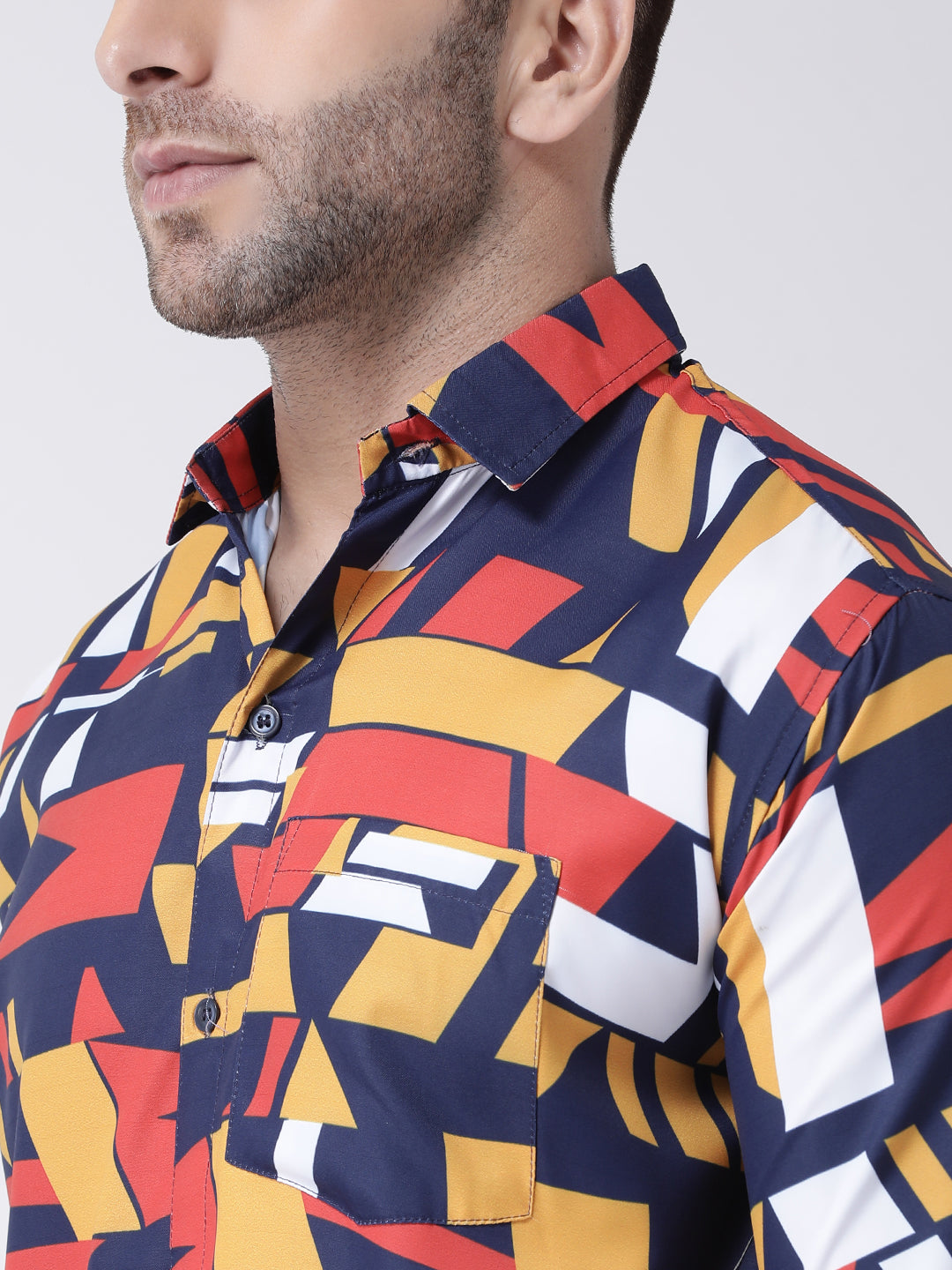 RIAG Multi color Men's Full Sleeves Printed Shirt