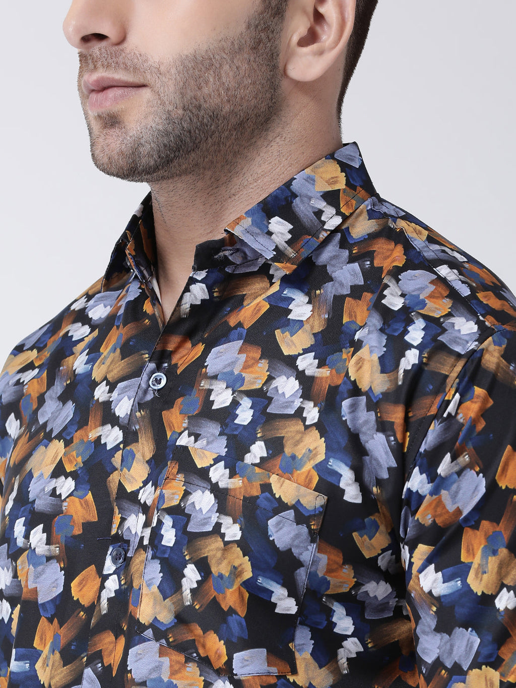 RIAG Multi color Men's Full Sleeves Printed Shirt