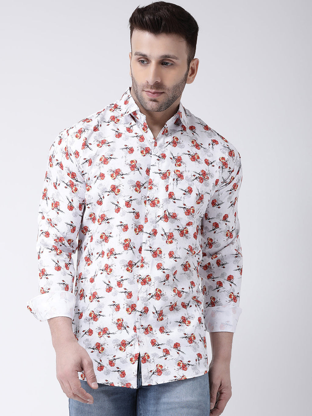 RIAG Multi color Men's Full Sleeves Printed Shirt