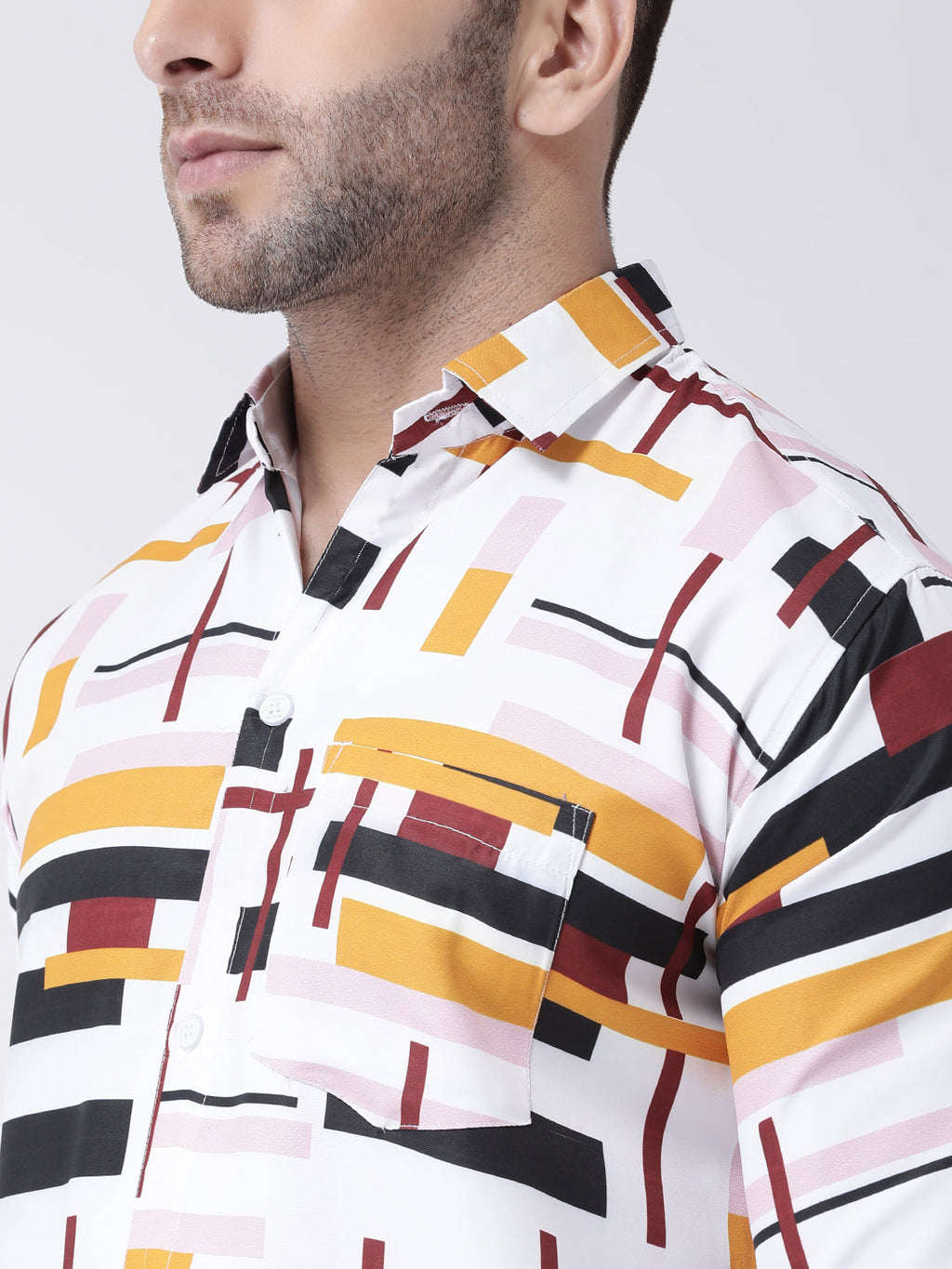 RIAG Multi color Men's Full Sleeves Printed Shirt