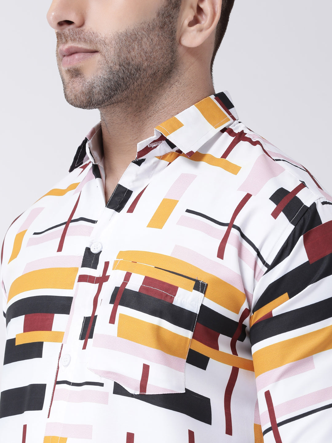 RIAG Multi color Men's Full Sleeves Printed Shirt