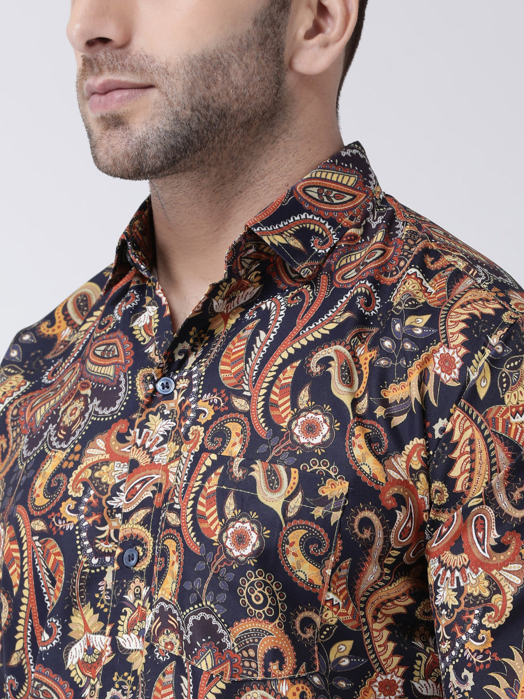 RIAG Multi color Men's Full Sleeves Printed Shirt